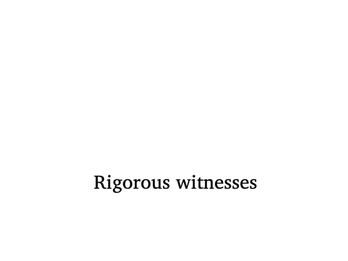 Rigorous Witnesses Poem With References Slow